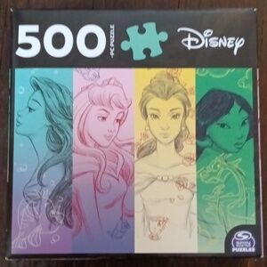 NWT Disney Princess 500 piece puzzle Ariel Aurora Belle Mulan